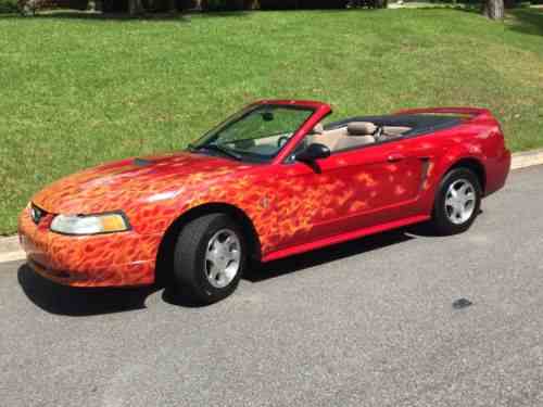 ford mustang 2000 mustang convertible with custom paint new one owner cars for sale ford mustang 2000