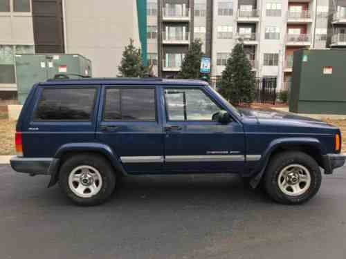 Jeep Cherokee Sport 01 Jeep Cherokee Sport Navy Blue New One Owner Cars For Sale